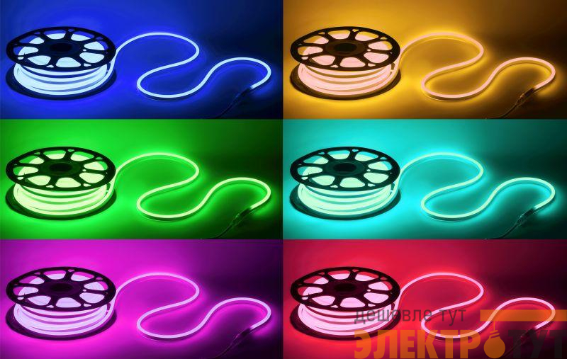 Лента светодиодная неоновая N5050 72-IP67-220V-20m-RGB многоцв. (уп.20м) Эра Б0053983