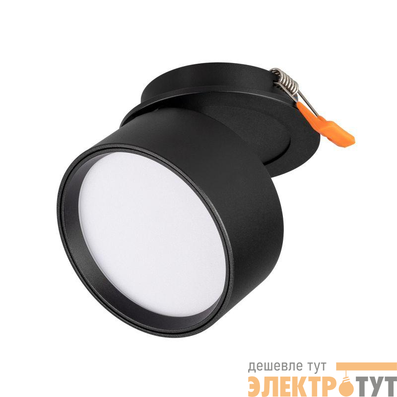 Светильник светодиодный LGD-POT-BUILT-R85-12W Warm3000 (BK 100 deg 230В) IP44 металл Arlight 045776