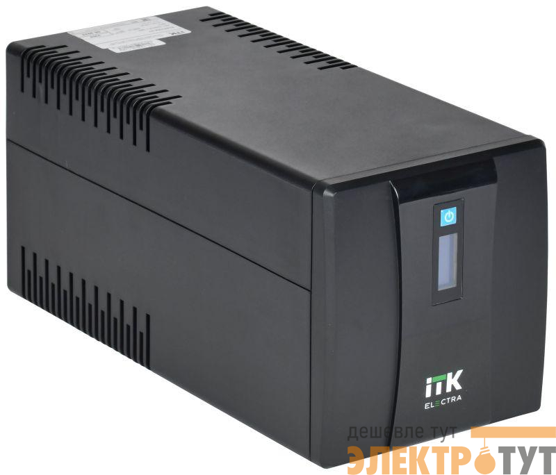 Источник бесперебойного питания ELECTRA ET 1.5кВ.А/900Вт с АКБ 2х9А.ч USB Schuko ITK EET-1500VA-1-002-S