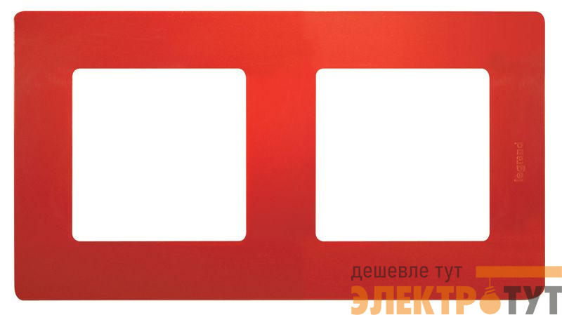 Рамка 2-м Etika красн. IEK 672532