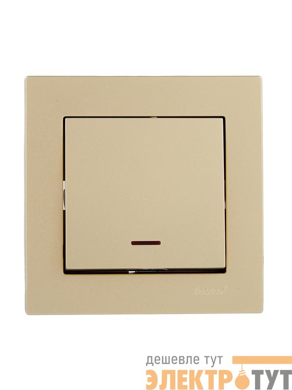 Выключатель с подсветкой VESNA зол. LEZARD 742-3688-111