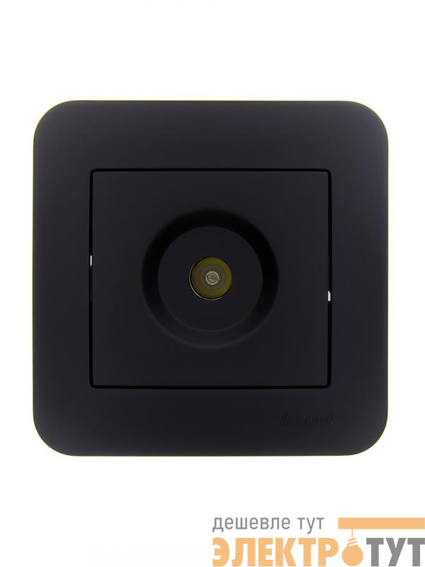 Розетка телевизионная оконечная TV СП ASTI IP20 в сборе черн. бархат LEZARD 7081-4242-130