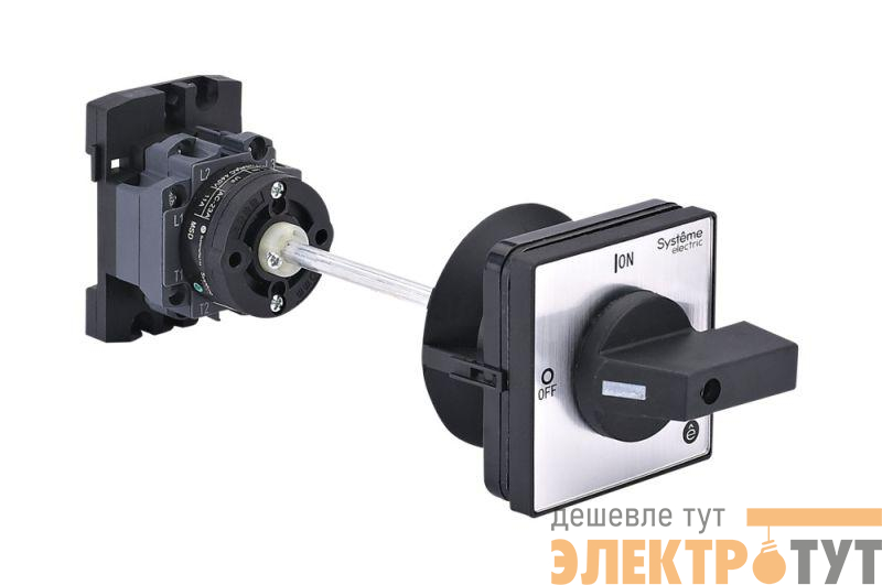 Выключатель-разъединитель 4п 20А IP20 с черн. выносн. рукоят. на дин-рейке/плате SE MSD20440B