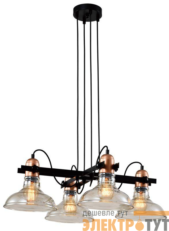 Люстра Leila 4093-304 4хЕ27 40Вт дизайн Rivoli Б0055028