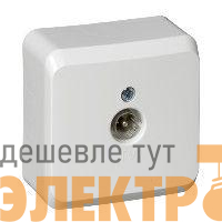 Розетка TV 1-м ОП Этюд темный бук SchE TVA-002T