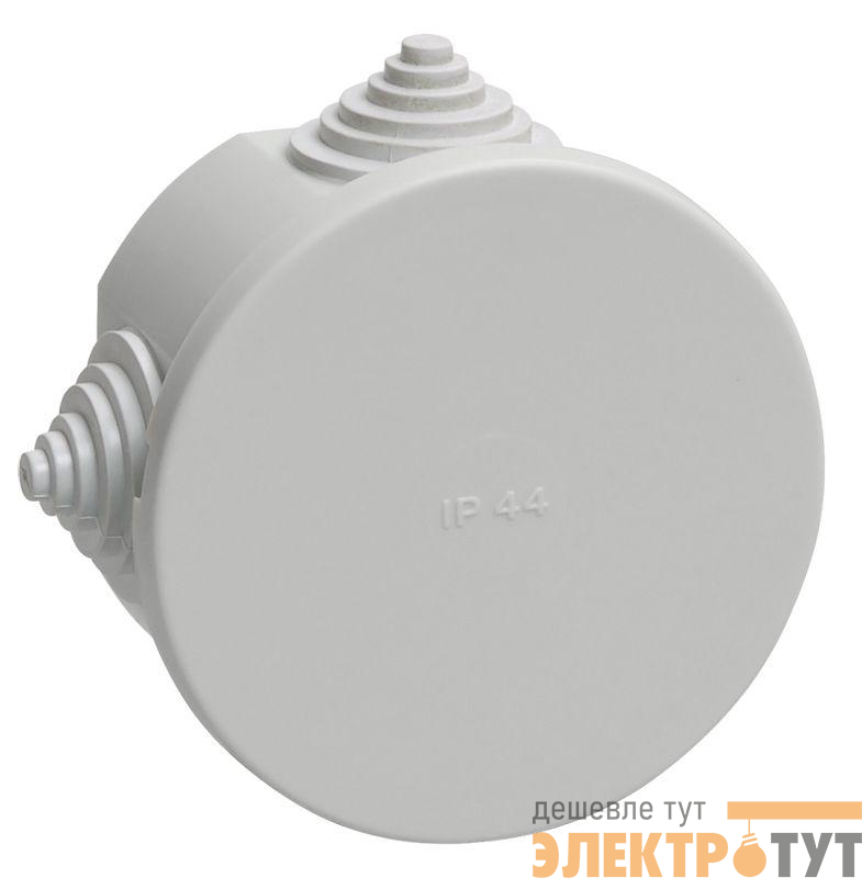 Коробка распаячная ОП 75х40 IP44 KM41237 (4 каб.ввод.) IEK UKO11-075-040-000-K41-44