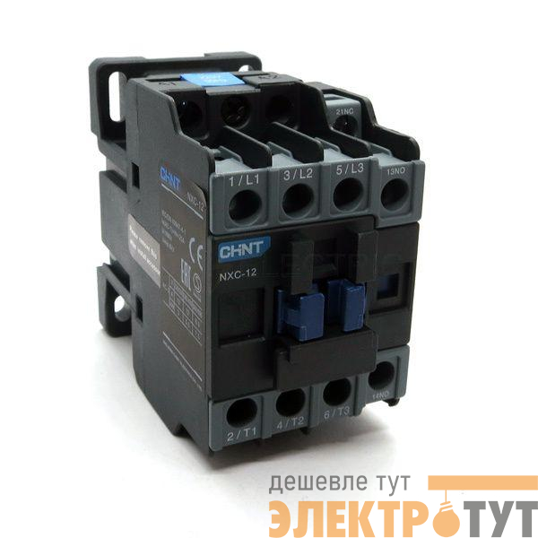 Контактор NXC-12M/4 12А кат. 24В AC 4НО (R) CHINT 836606