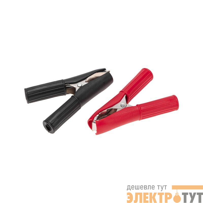 Зажим "крокодил" 30А 75мм в изоляторе (уп.2шт) Rexant 16-0016-9