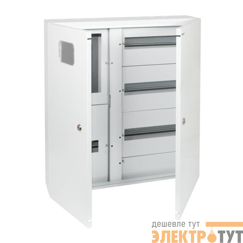 Корпус металлический ЩУРн-СТД-3-МП/52-0-645х610х145-IP41 УХЛ3 (3ф счетчик на МП 52 модуля 2 двери СТАНДАРТ) КЭАЗ 367471