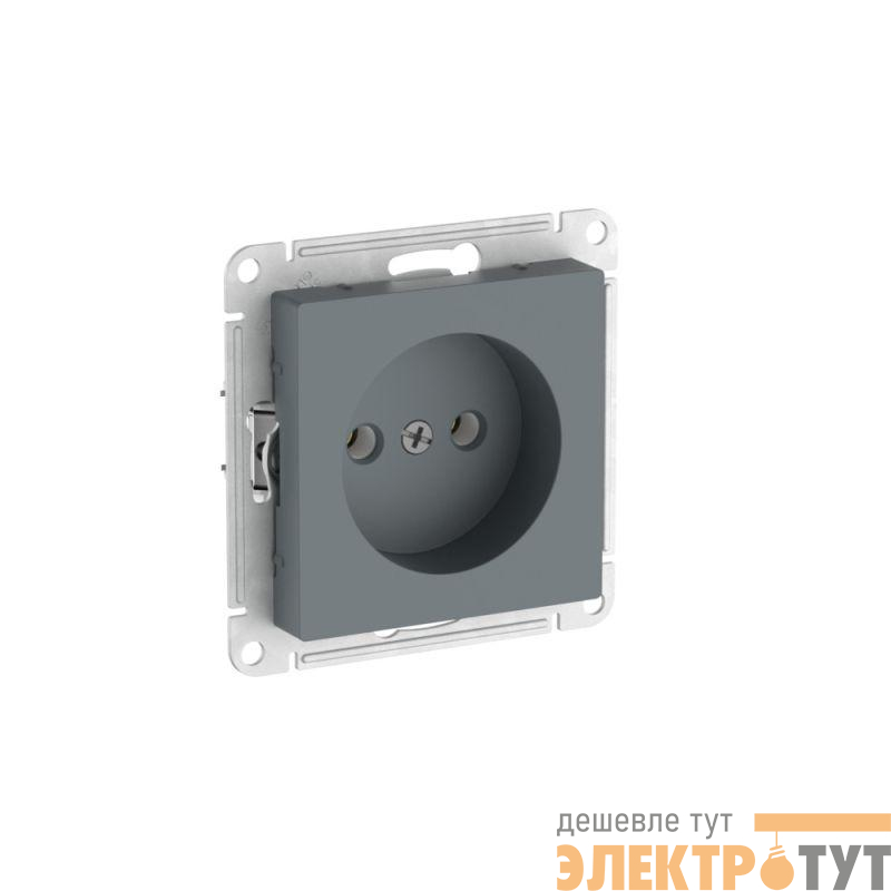 Розетка AtlasDesign 16А без заземл. без шторок быстрозажим. клем. механизм грифель SE ATN000741S