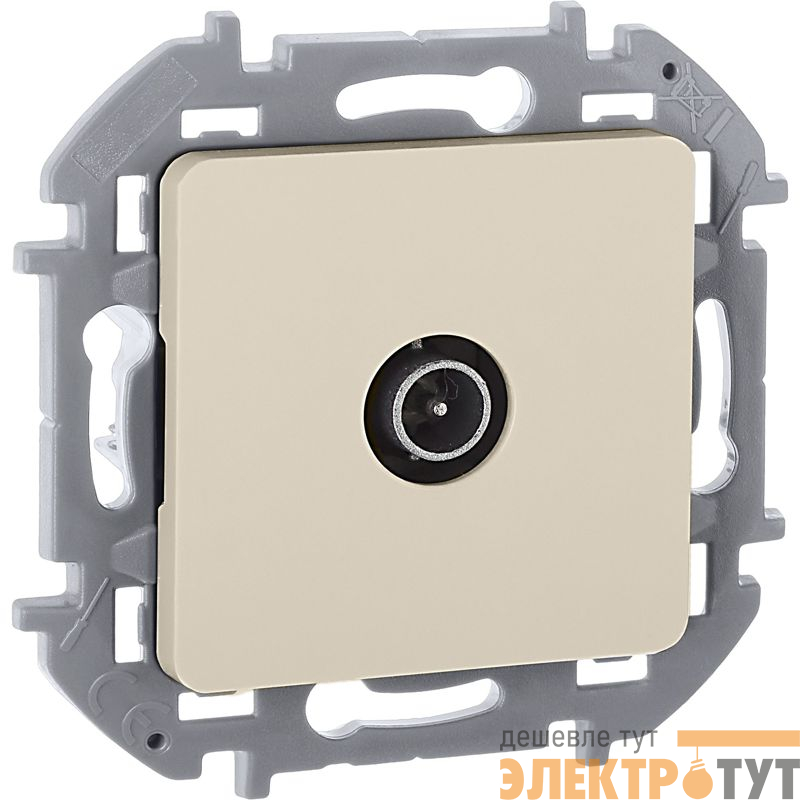 Розетка телевизионная оконечная TV Inspiria 10дБ 5-862мГц механизм сл. кость IEK 673871