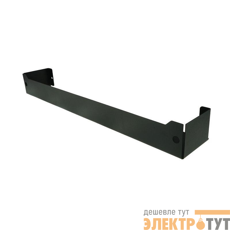 Полка для хранения 500x78мм металлическая настенная черн. Rexant 38-0675