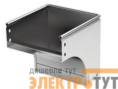 Угол для лотка вертикальный внешний 90град. 400х50 CDV 90 в комплекте с крепеж. элементами гор. оцинк. DKC 37576KHDZ