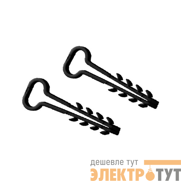Дюбель-хомут для плоского кабеля 5-8мм черн. (уп.100шт) TOKOV ELECTRIC TKE-DH-5-8-PK-C05