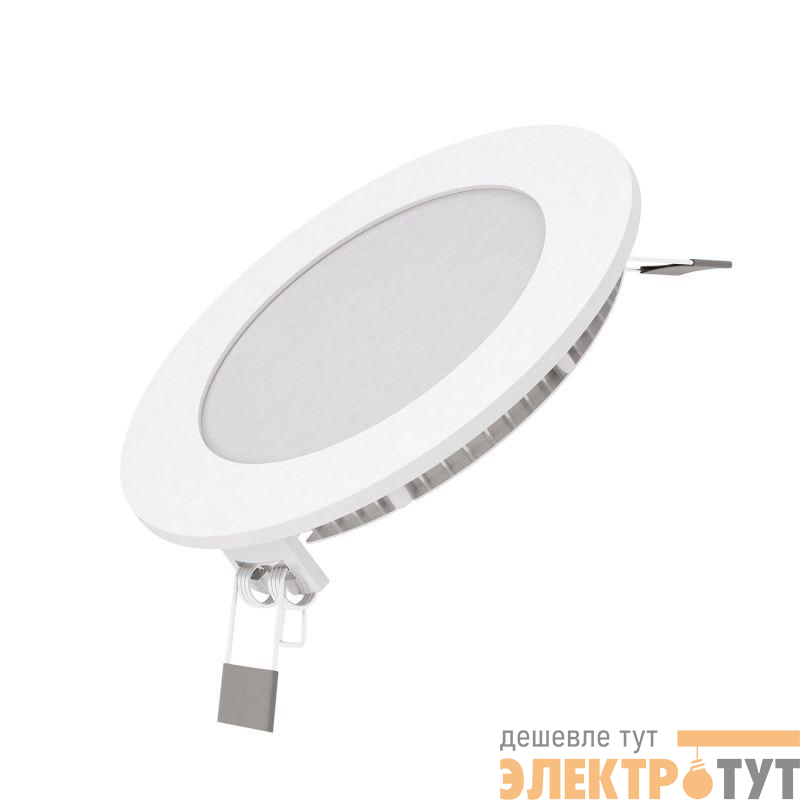 Светильник светодиодный Slim 6Вт 4000К IP20 400лм 220-240В ДВО круг бел. GAUSS 939111206