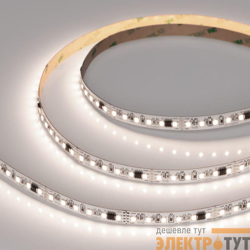 Лента светодиодная SPI-A120-10mm 24V Day 4000К-PX6-BPT 11Вт/м IP20 2835 бегущий огонь (уп.5м) Arlight 049435