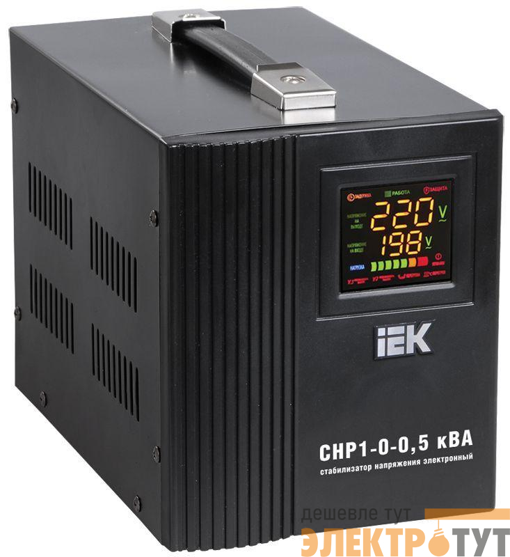 Стабилизатор напряжения HOME СНР 1/220 0.5кВА переносной IEK IVS20-1-00500