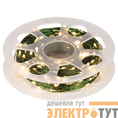 Гирлянда светодиодная ENIN-500G Нить 50м 500microLED IP44 220В тепл. Бел. Эра Б0060428