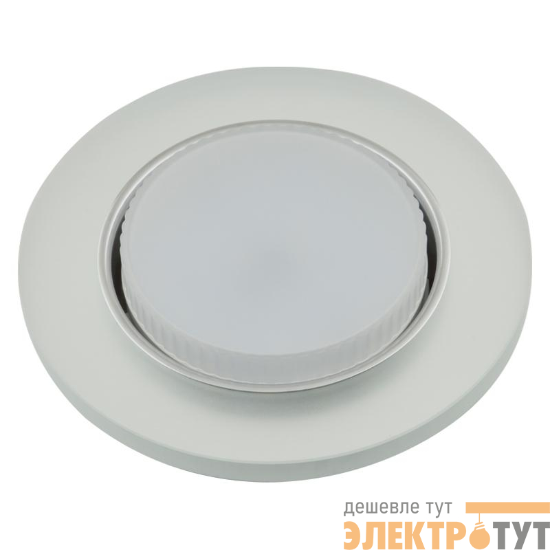 Светильник точечный декоративный DLS-L158 GX53 Chrome/Matt Clear GX53 встраив. доп. светодиод. подсветка 4Вт без лампы метал./стекло Fametto UL-00005323