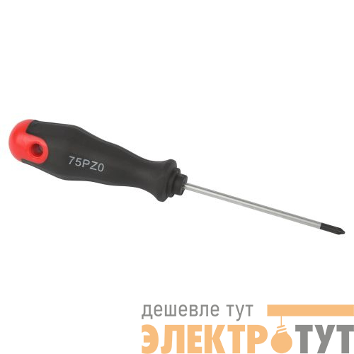 Отвертка крестовая PZ 0х75мм двухкомпонентн. рукоятка 75PZ0 Эра Б0055850