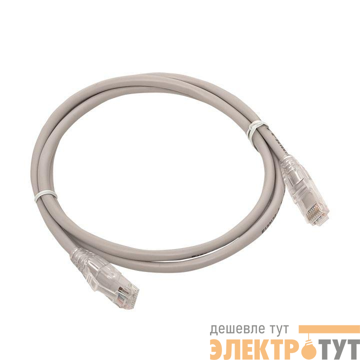 Патч-корд кат.5E UTP неэкранир. PVC сер. 1.5м TERACOM PRO EKF TRP-5EUTP-PVC-1.5M-GY