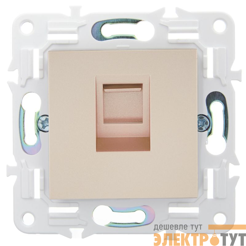 Розетка компьютерная RJ45 кат.5E SKANDY SK-K01Sa песочн. IEK SK-K10-1-K98