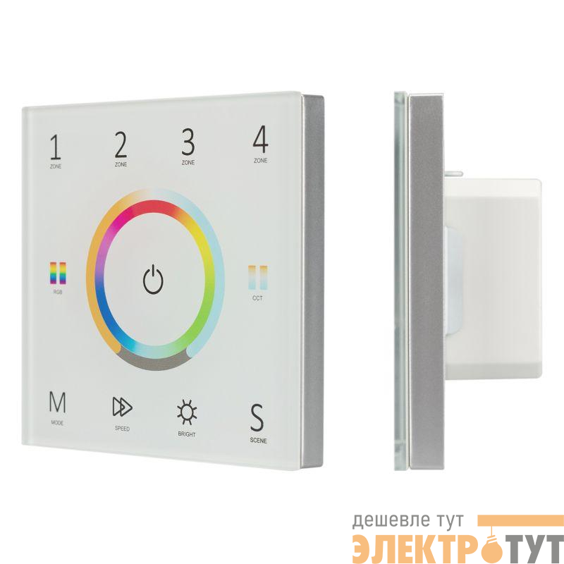 Панель Sens SMART-P67-MULTI White 230В 4 зоны 2.4G IP20 пластик Arlight 028321