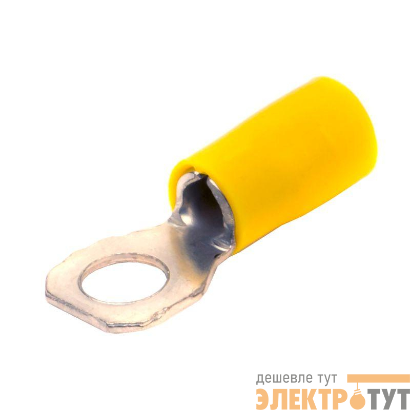Наконечник кольцевой изолированный 2.5-6кв.мм отв. d8.2мм желт. (уп.50шт) DKC 2C8P