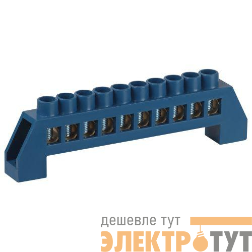 Шина N ноль в изоляторе ШНИ-8х12-10-Д син. NO-224-64 Эра Б0062921