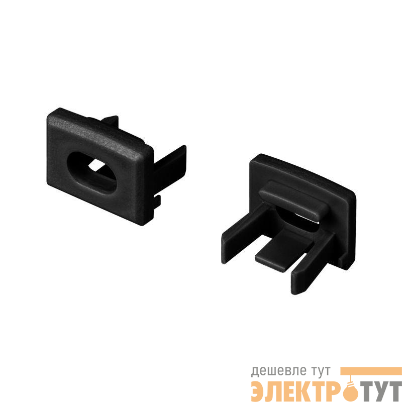 Заглушка PIK-1007 с отверстием пластик (комплект) черн. Arlight 045496