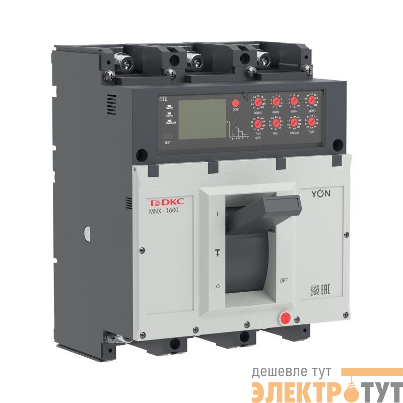 Выключатель автоматический 3P 1000А 100кА pro MNX1600M при AC415V расцепитель ETE YON MNX1600M3PETE1000