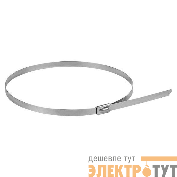 Хомут AISI 304 7.9х360 нерж. сталь FlexLock (уп.10шт) PROxima EKF plc-fl-tss-304-7.9x360-r