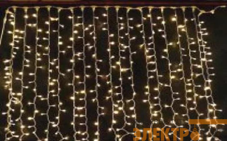 Гирлянда "Занавес" LDCL544-Y-E 544 желт. светодиодов 1.5х2.2м 16 нитей соединяемый до 8шт для помещений SHLights 4690601035615