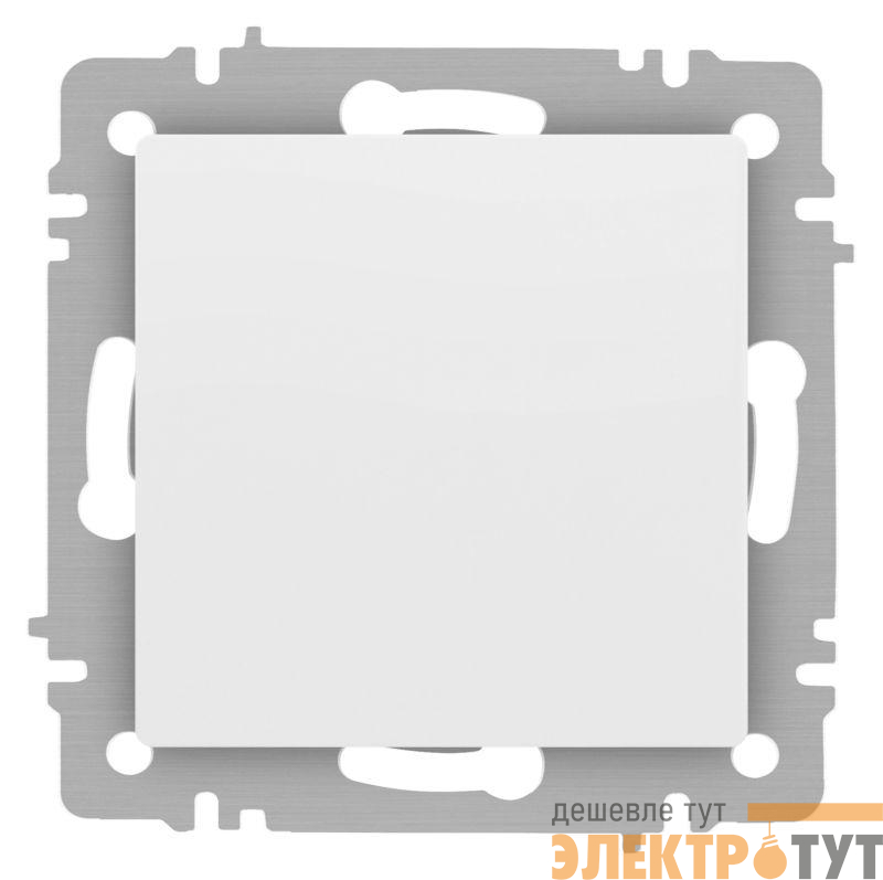 Выключатель 1-кл. СП Accent 6-101-01М 10А IP20 250В AL/CU бел. матов. Intro Б0063468