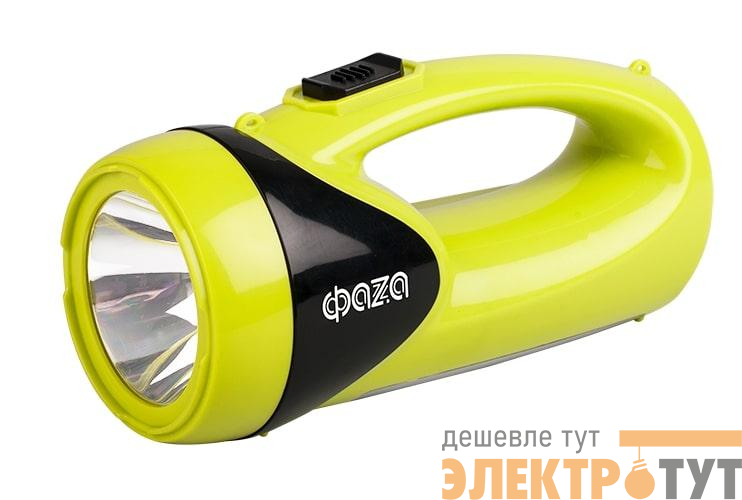 Фонарь аккумуляторный универсальный AccuF8-L1W/L12-gn 1Вт 100лм + боков. панель 12х0.5Вт 110лм аккум. 0.9А.ч ЗУ: 220В/12В IP20 зел. ФАZА 5008922