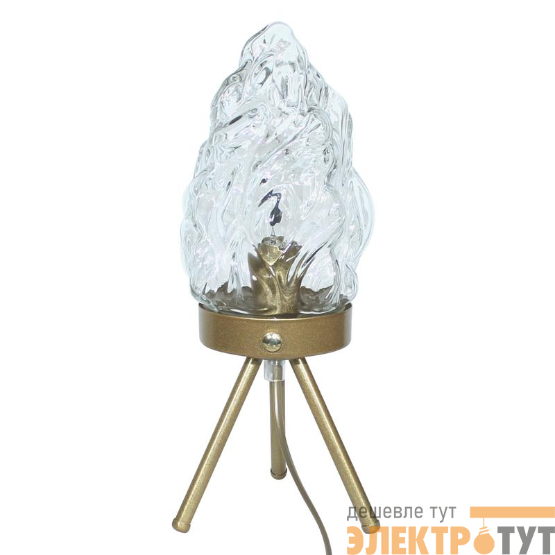 Светильник "Фламенко" ННБ 63-60-009 зол./шнур зол. [ИМ] Е14 настол. зол. Элетех 1005405309