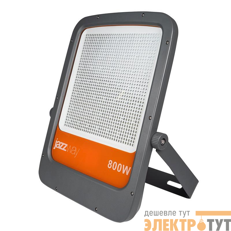 Прожектор светодиодный PFL-S6 800Вт 6500К IP65 60град. ДО с клапаном выравнивания давления закален. стекло Pro+ JazzWay 5047396