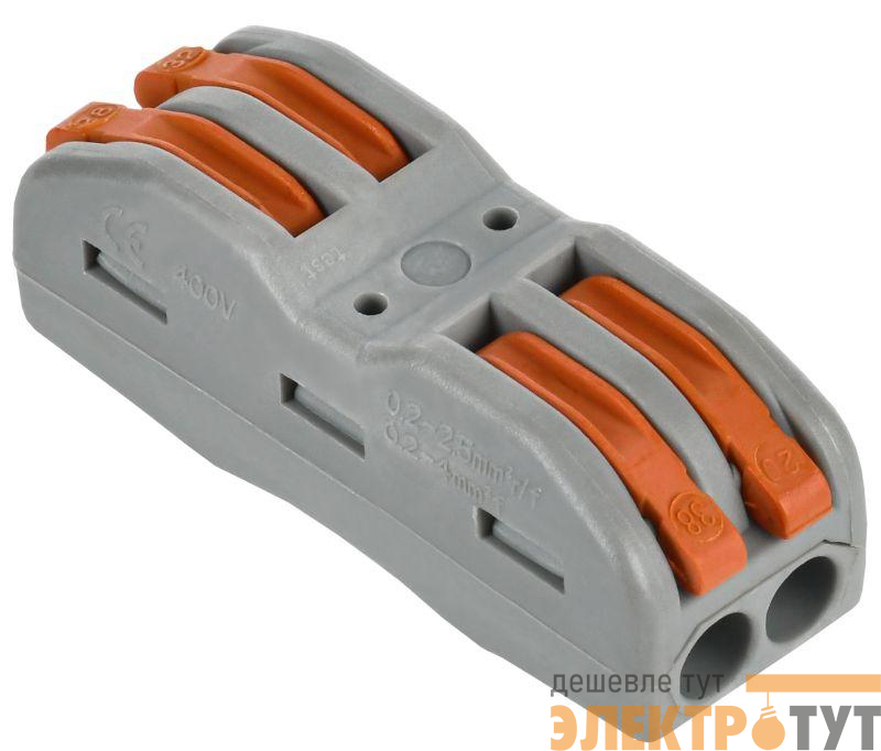 Клемма строительно-монтажная СМК 222-4122 (уп.4шт) IEK UKZ20-4122-004