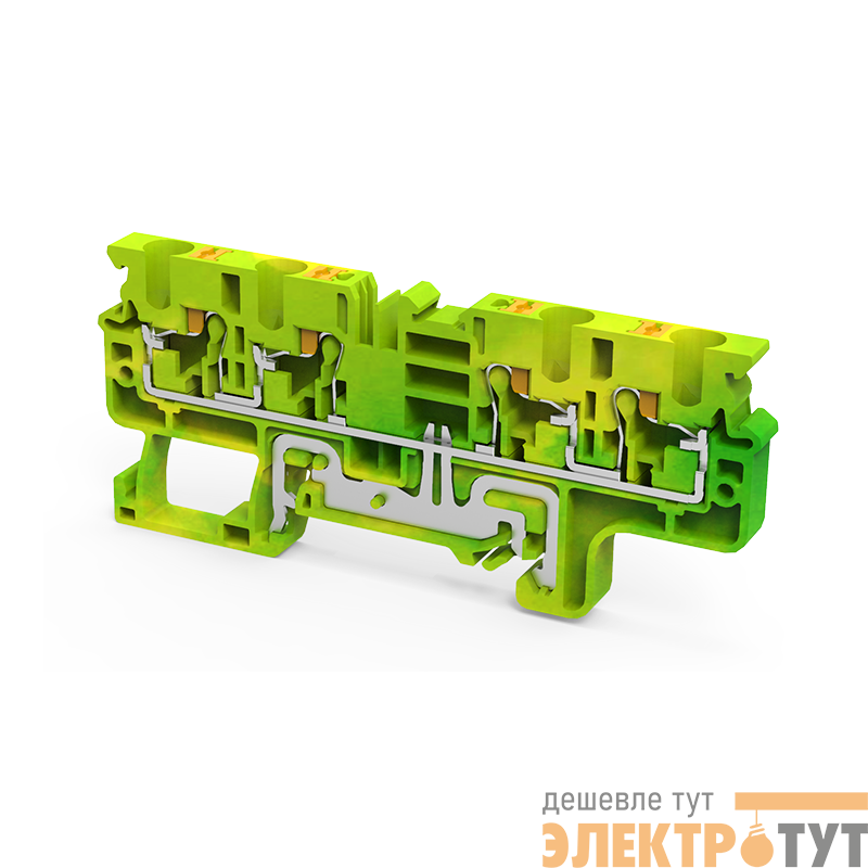 Клемма заземляющая push-in OptiClip CPG-4-QUATTRO-PE-I-(0.2-4)-PEN КЭАЗ 331860