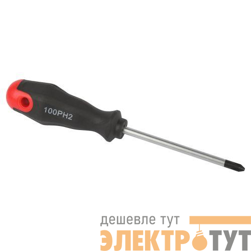 Отвертка PH 2х100мм крестовая двухкомпонентн. рукоятка ЭРА Б0055844