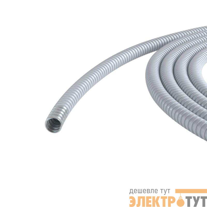 Металлорукав DN 40мм в герметичной ПВХ изоляции Dвн. 40мм Dнар. 46мм сер. (уп.25м) DKC 6071R-040