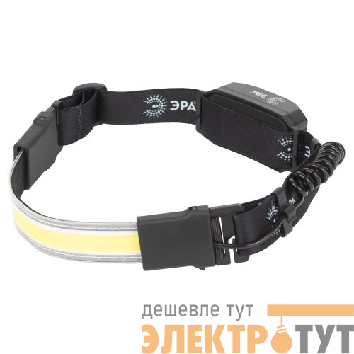 Фонарь аккумуляторный налобный GA-807 Кибер COB 5Вт 3 режима аккум. miscro USB Эра Б0054033