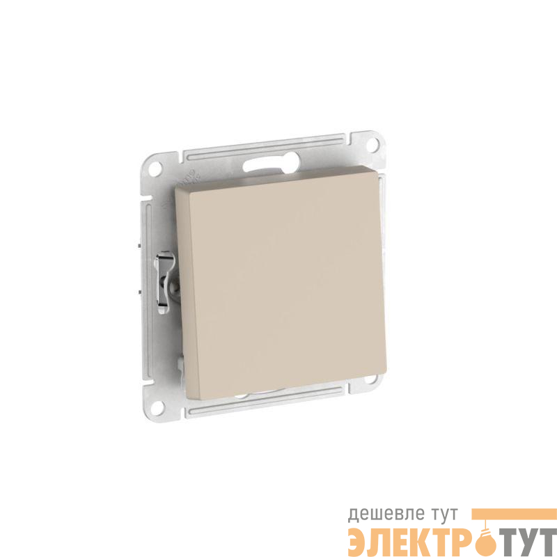 Выключатель AtlasDesign (сх. 1) 10AX с самовозвратом быстрозажим. клем. механизм песочн. SE ATN001215S