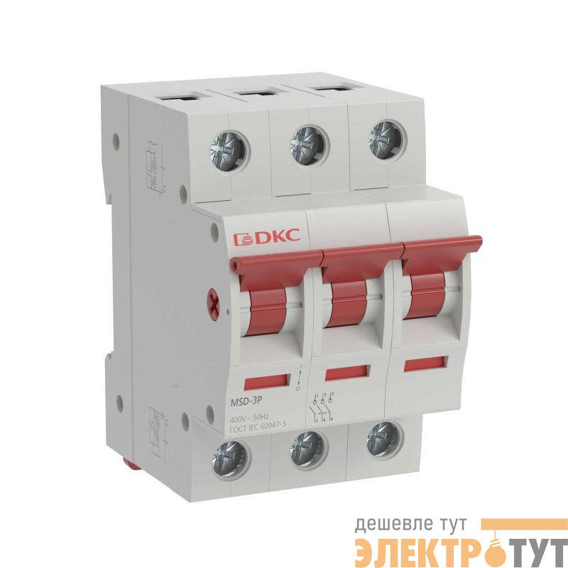 Выключатель нагрузки модульный 3п 100А MSD YON MSD-3P100