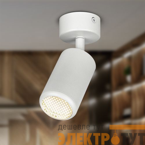 Светильник OL55 MR16 GU10 IP20 WH настен./потолочн. спот бел. Эра Б0061883