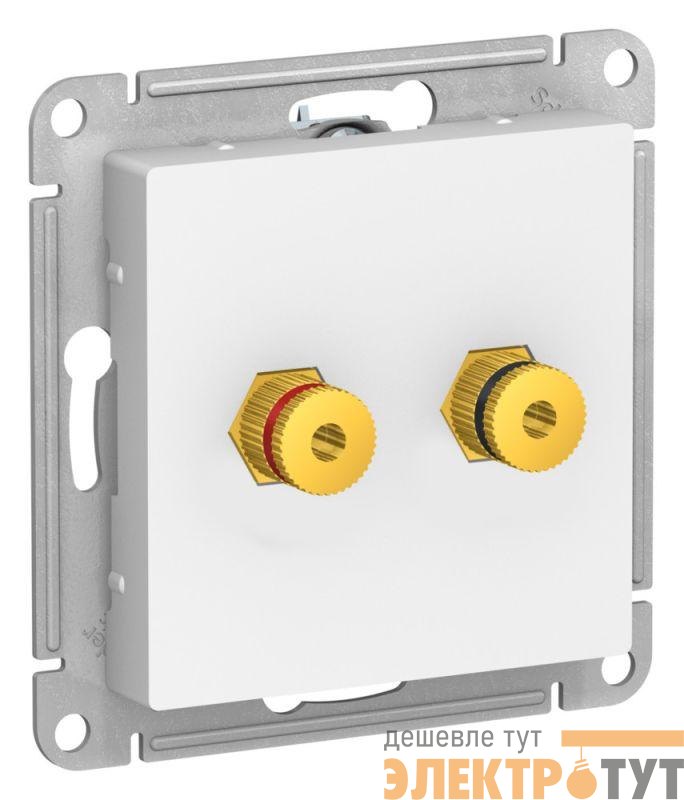 Аудиорозетка двойная AtlasDesign лотос SE ATN001387