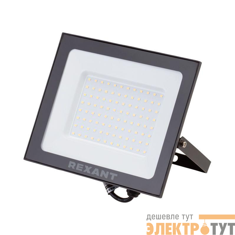 Прожектор светодиодный СДО 70Вт 6500К холод. бел. 5600лм черн. корпус Rexant 605-037