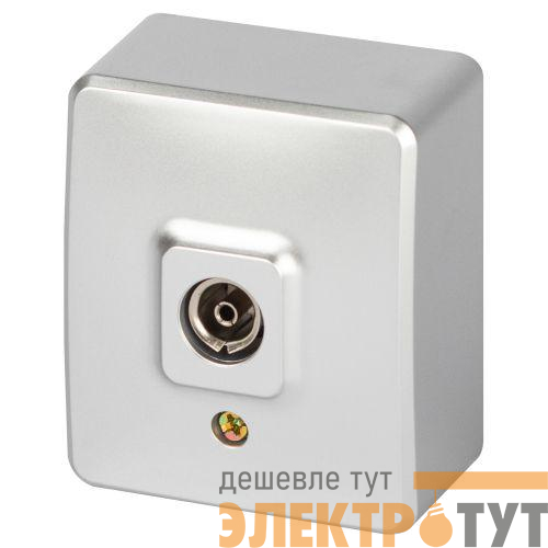 Розетка 1-м ОП Эксперт 11-3201-03 TV IP20 алюм. Эра Б0062996