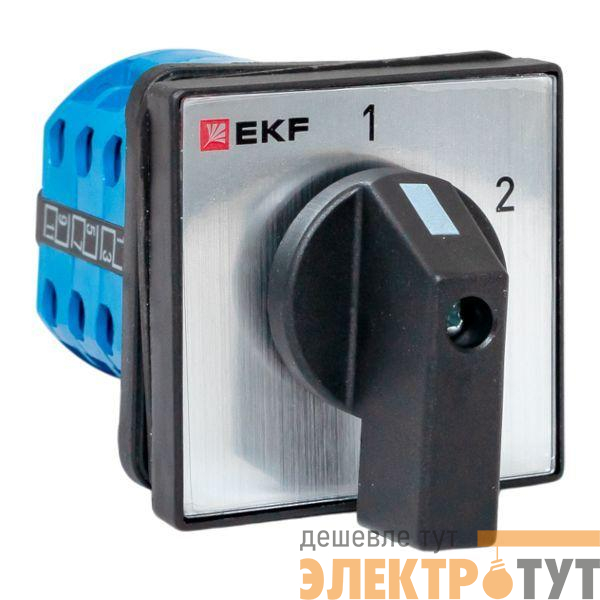 Переключатель кулачковый ПК-1-53 3п 10А "1-2" IP65 EKF pk-1-53-10-65