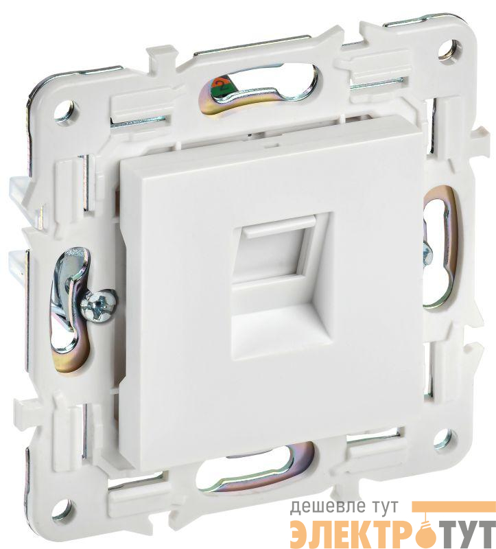 Розетка компьютерная RJ45 кат.5E SKANDY SK-K01W арктич. бел. IEK SK-K10-1-K01